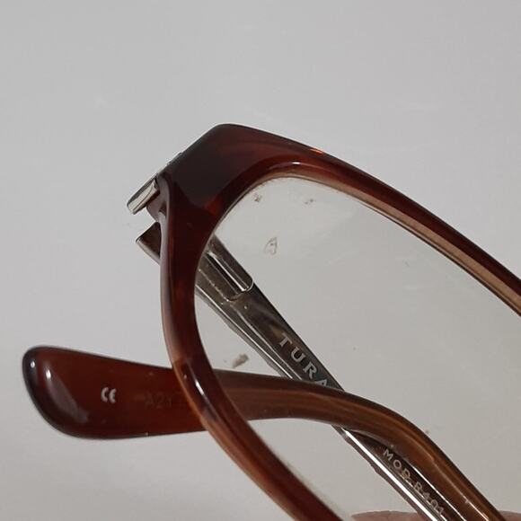 Tura R401 Eyeglass Frames ONLY Oval Purple Brown Metallic Y2K Twee